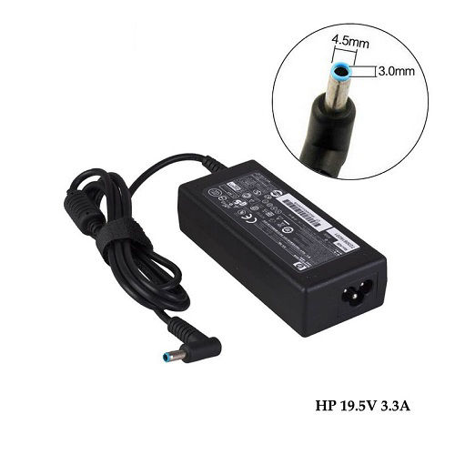 شارژر لپ تاپ اچ پی HP 19.5V 3.3A سر فیش آبی